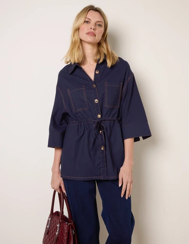 Blue Vanilla Denim Shirt Jacket - 2