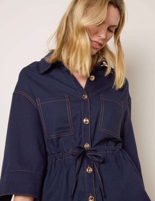 Blue Vanilla Denim Shirt Jacket - 3
