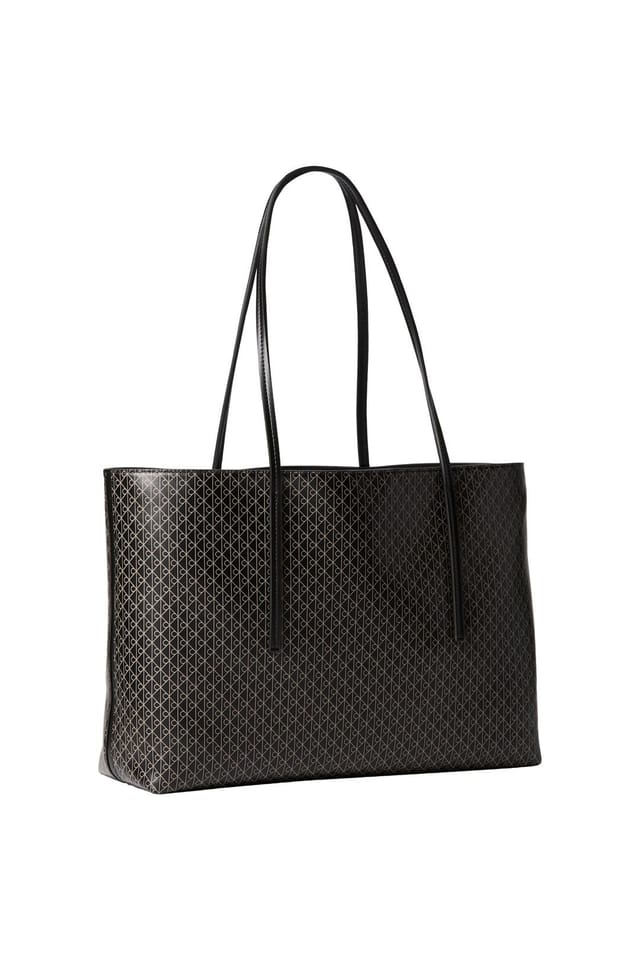 Calvin Klein Calvin Klein Women's Emblem Aop Tote With Pouch Dark Brown Aop - 2