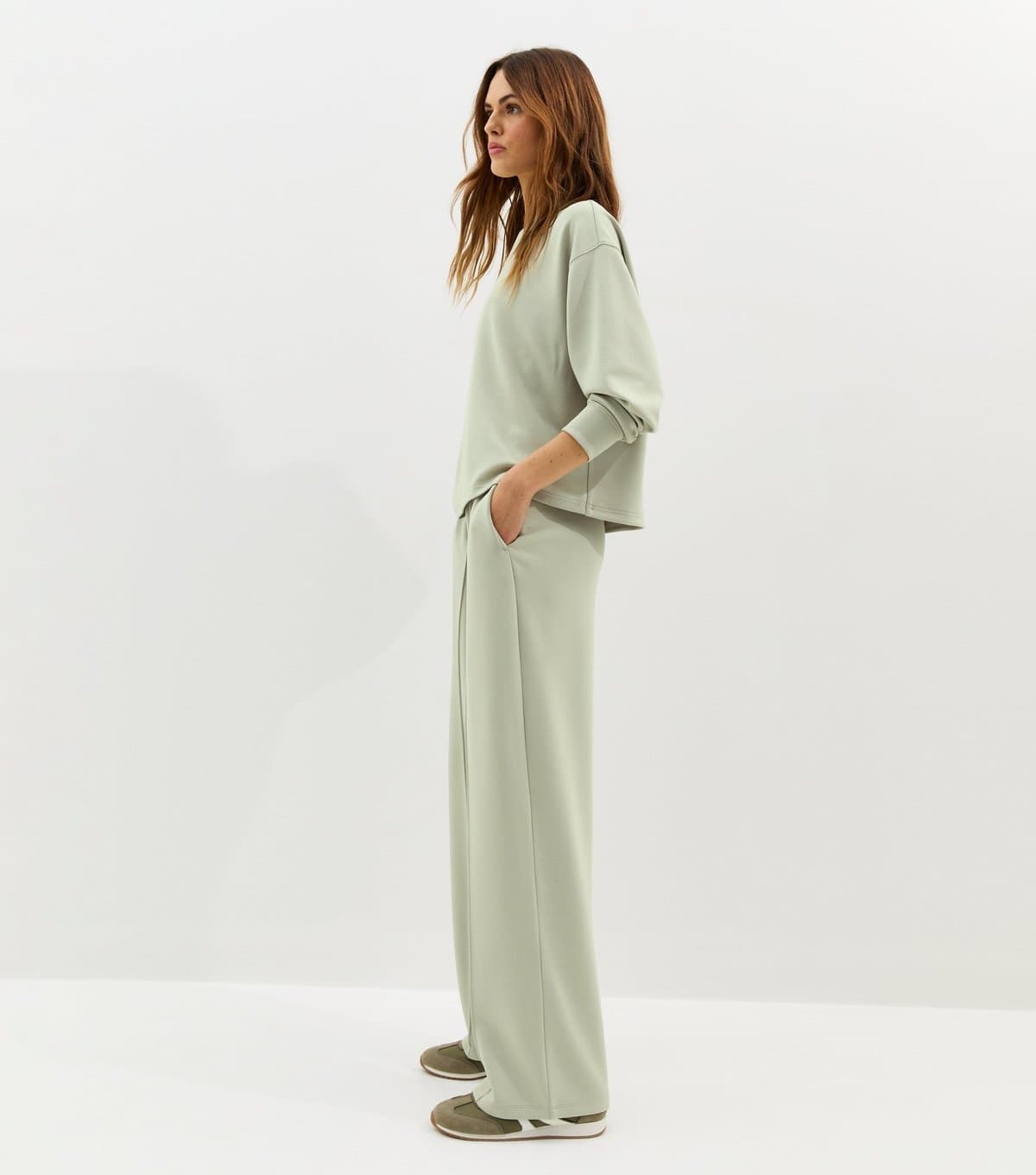 New Look Women's Premium Light Khaki Jersey Joggers New Look