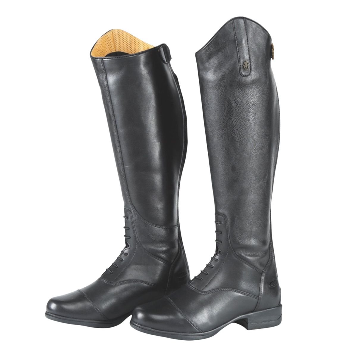 Moretta Moretta Women's Gianna Leather Long Riding Boots in True Black - 3
