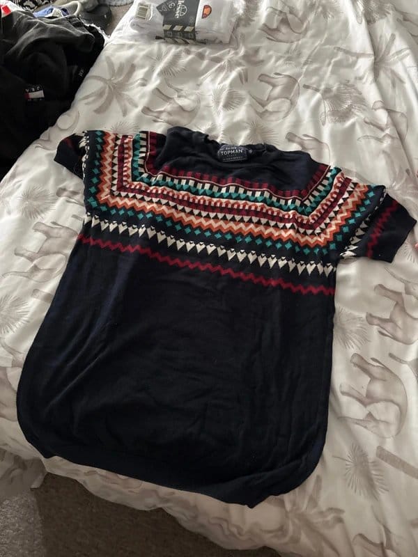 Topman Multi-Coloured Geometric Print T-Shirt