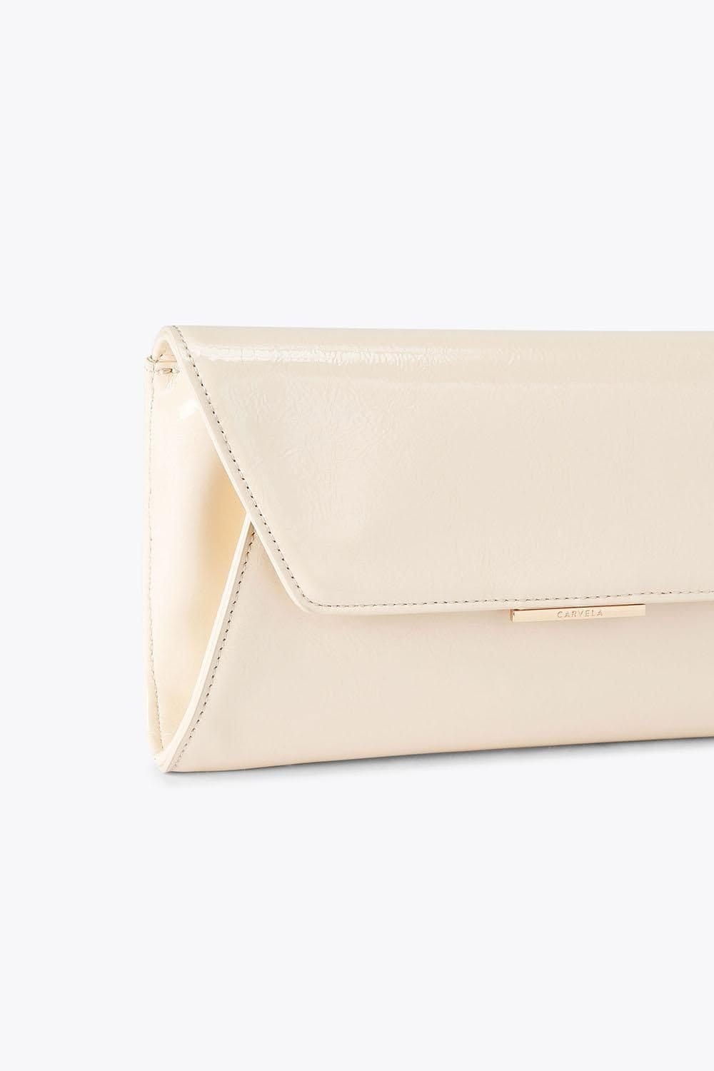 Carvela Carvela Women's 'Spirit Clutch' Patent Bag in Cream - 4