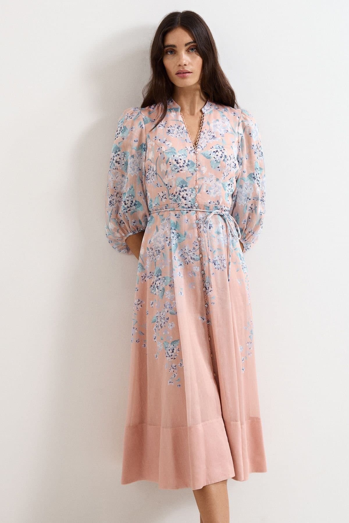Phase Eight Phase Eight Women's Alison Floral Dress in Dusty Pink