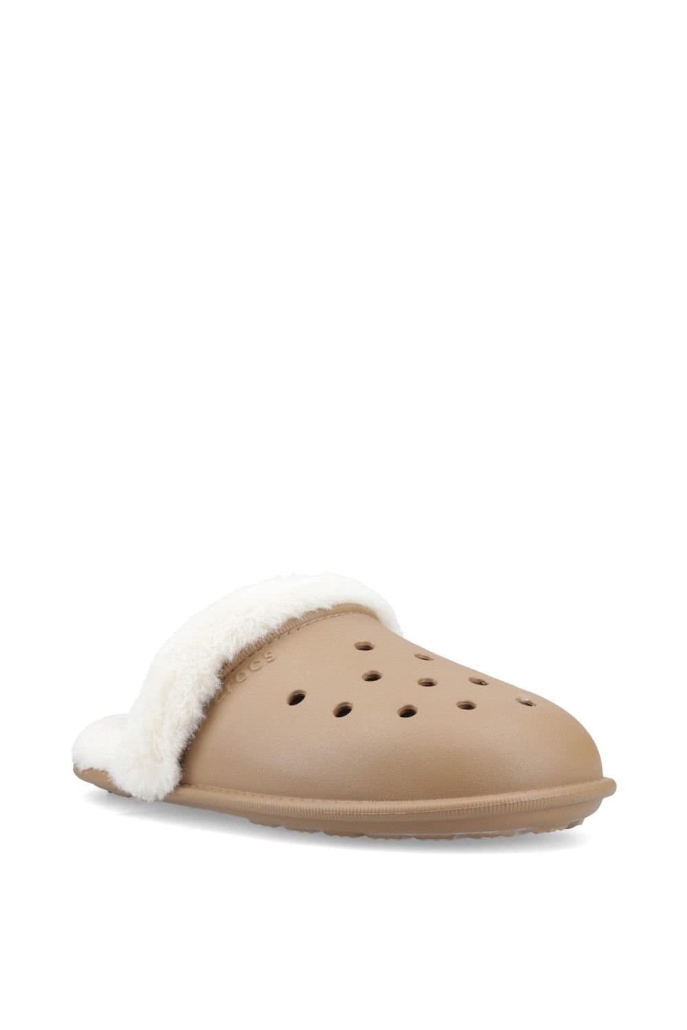 Crocs Crocs Men's Classic Fuzz Scuff in Light Brown