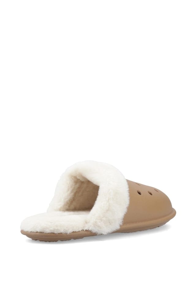Crocs Crocs Men's Classic Fuzz Scuff in Light Brown - 2