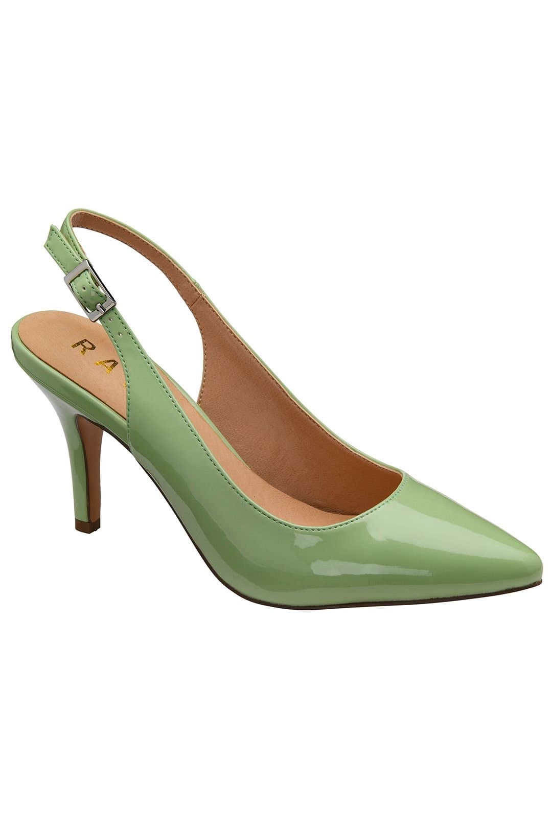 Ravel Ravel Women's Pastel Lime Patent 'Kavan' Slingback Court Shoes