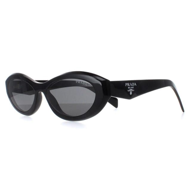 Prada Prada Women's Oval Black Dark Grey PR26ZS - 2