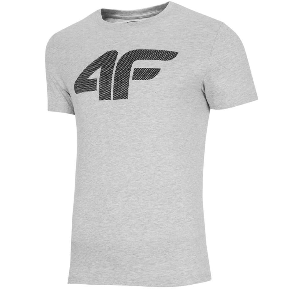 4F 4F Men's H4Z22 Logo T-Shirt in Grey