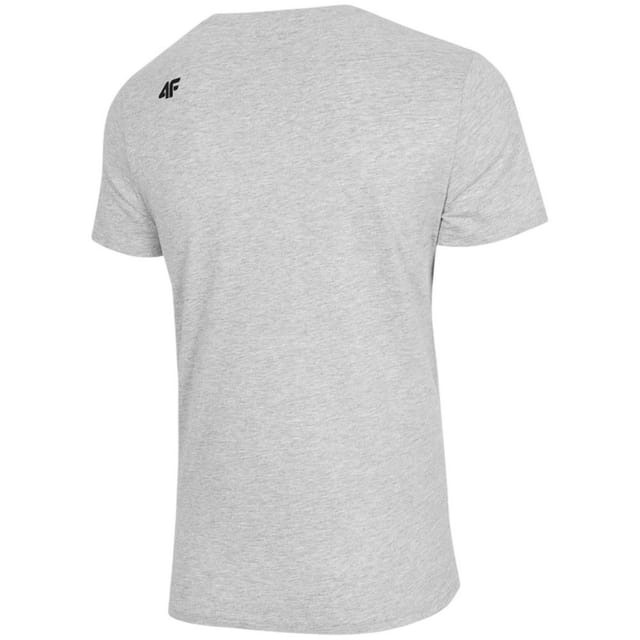 4F 4F Men's H4Z22 Logo T-Shirt in Grey - 2