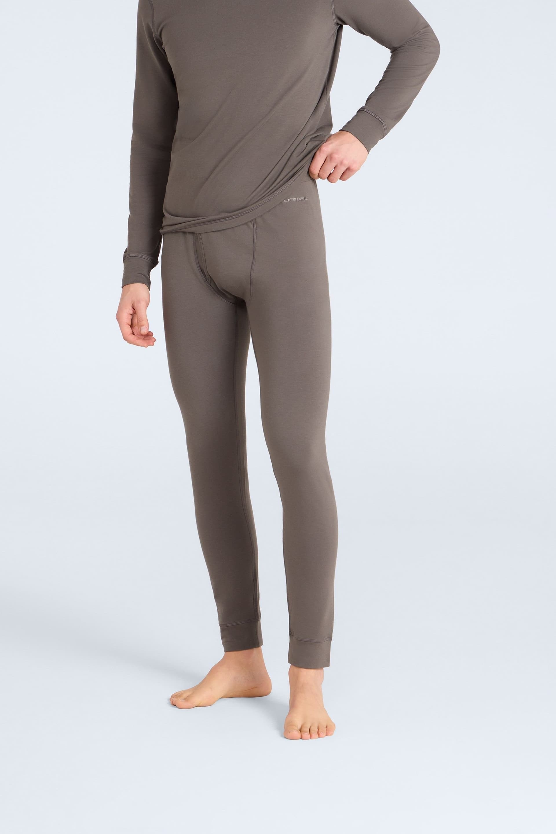 Animal Animal Men's Olive Stretchy Active Base Layer Leggings