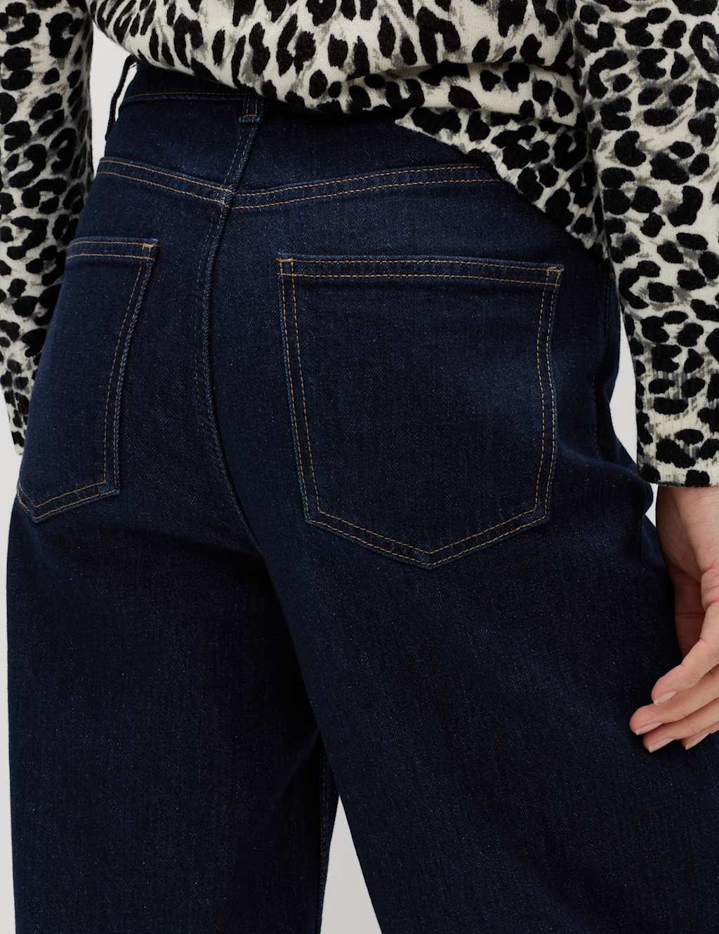 Marks & Spencer M&S The Wide-Leg Jeans Indigo Mix - 3