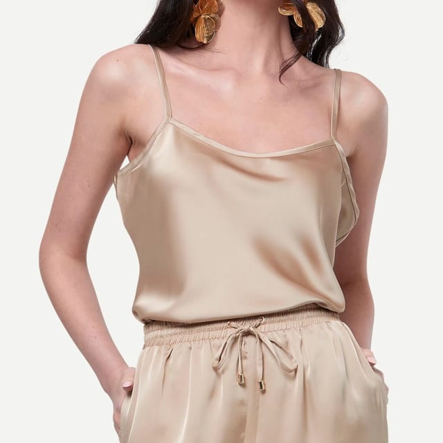 Zafur official Zafur official Women's Zafur Cami in Gilded Beige - 2