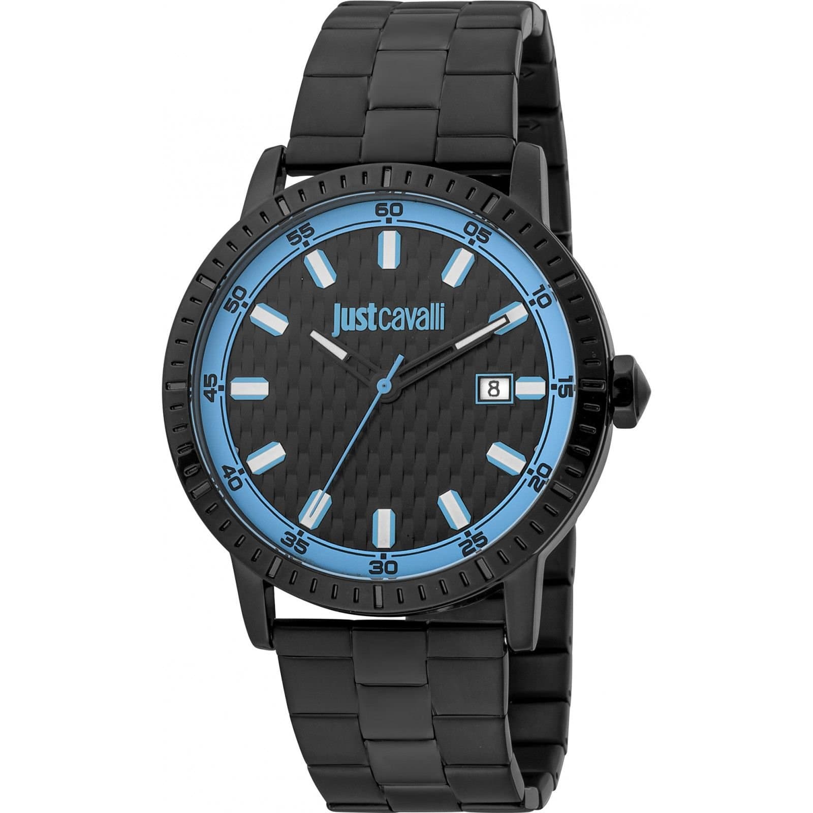 Just Cavalli Just Cavalli Men's JC1G216M0075 Young 42mm Quartz Watch in Black