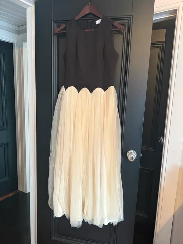 Never Fully Dressed Black & Cream ˋMonika’ Tulle Dress