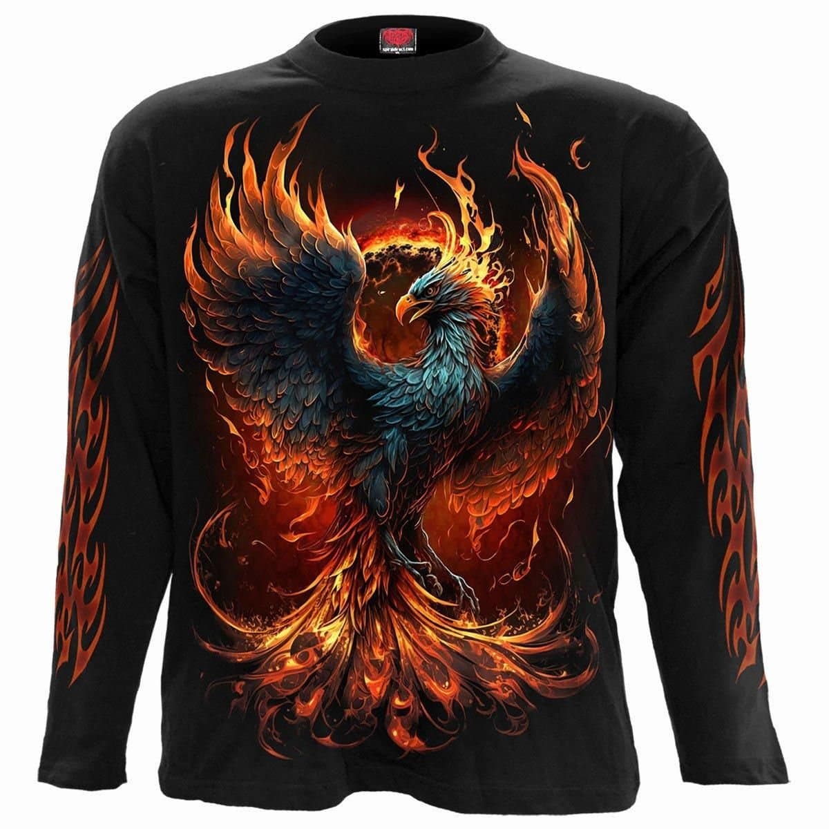 Spiral Spiral Men's ASHES REBORN - Longsleeve T-Shirt Black
