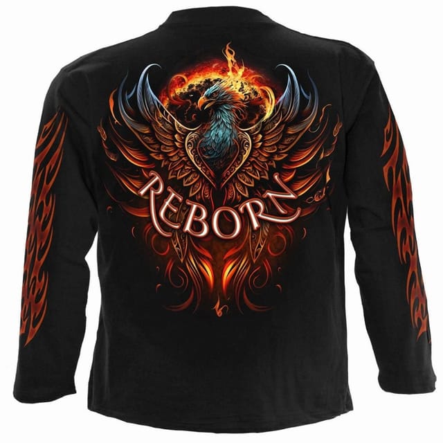 Spiral Spiral Men's ASHES REBORN - Longsleeve T-Shirt Black - 2