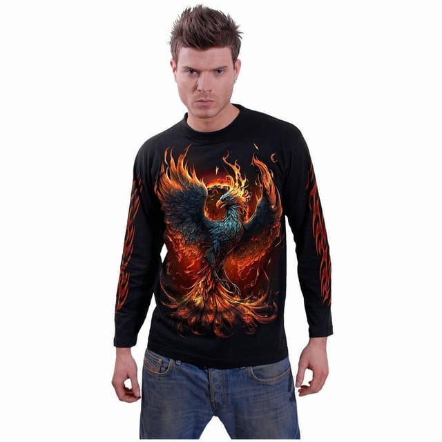 Spiral Spiral Men's ASHES REBORN - Longsleeve T-Shirt Black - 3