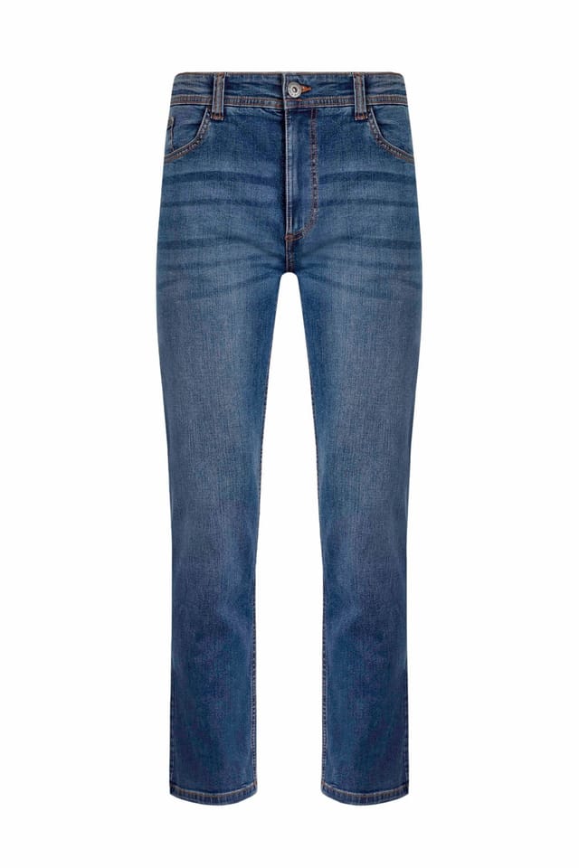 Weird Fish Weird Fish Men's Eddie Straight Leg Denim Jeans in Indigo - 2