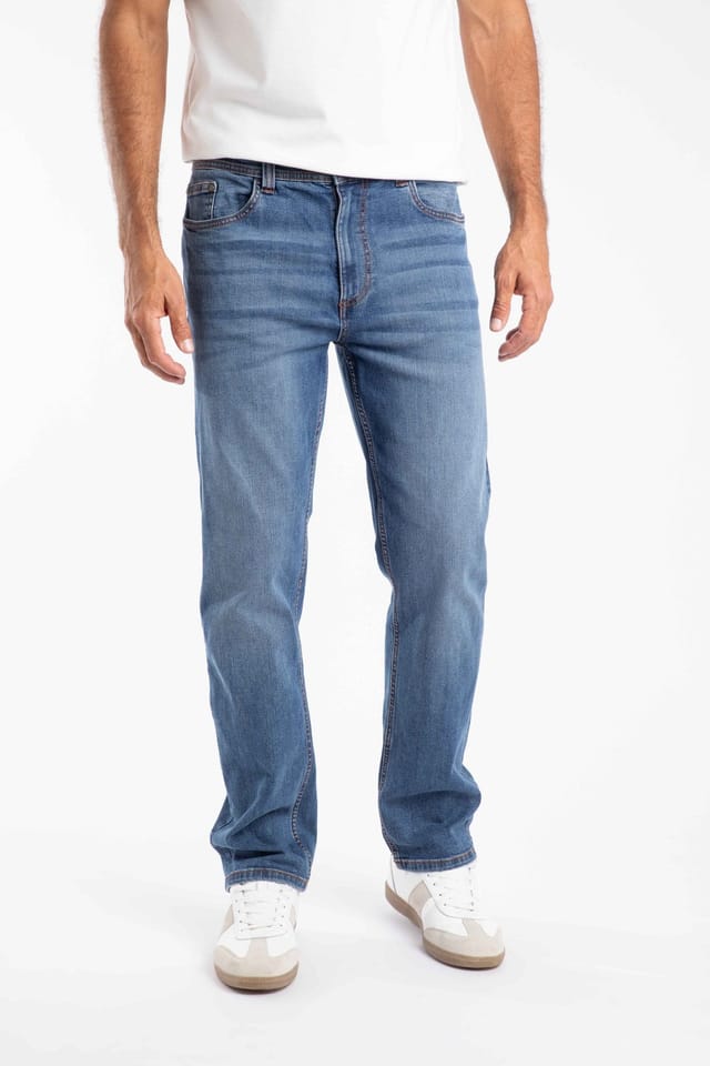 Weird Fish Weird Fish Men's Eddie Straight Leg Denim Jeans in Indigo - 3