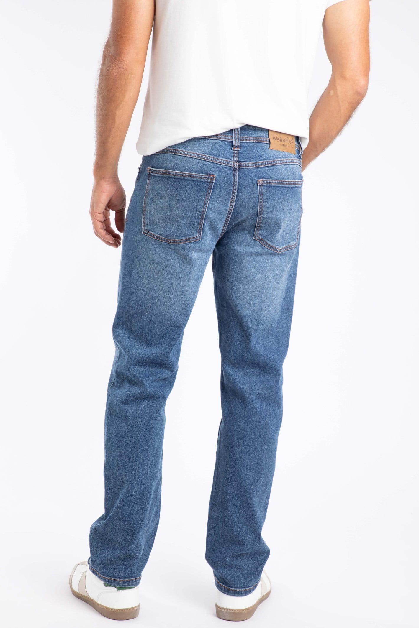 Weird Fish Weird Fish Men's Eddie Straight Leg Denim Jeans in Indigo - 4