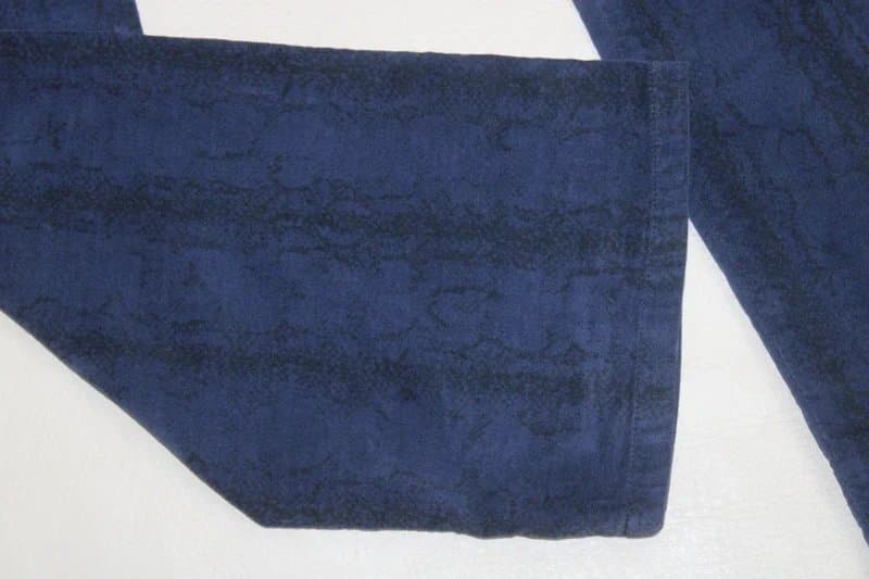 Brora Brora Women’s Navy Cotton Trousers UK 18 Straight Leg 32" Velvet Everyday