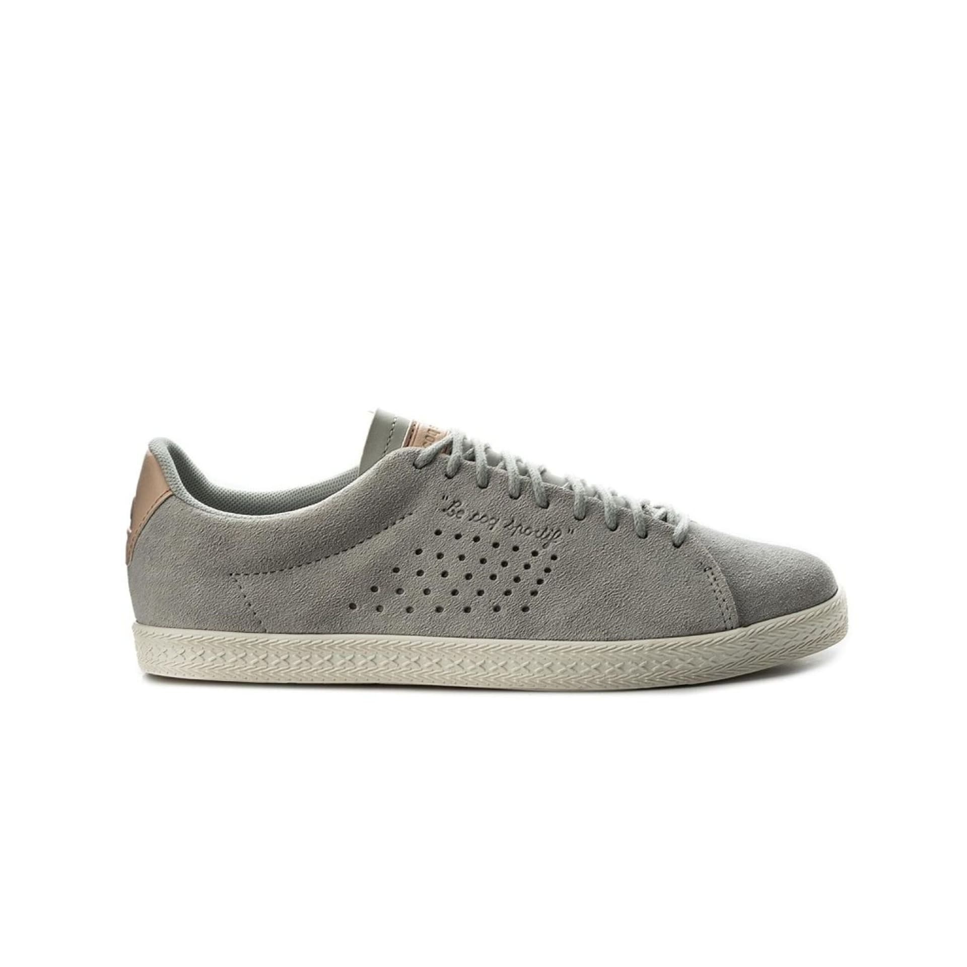 Le Coq Sportif Le Coq Sportif Grey Suede Leather Trainers