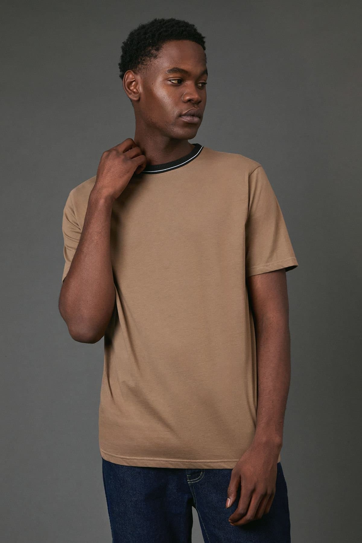 Burton Burton Mocha Neck Trim T-Shirt for Men