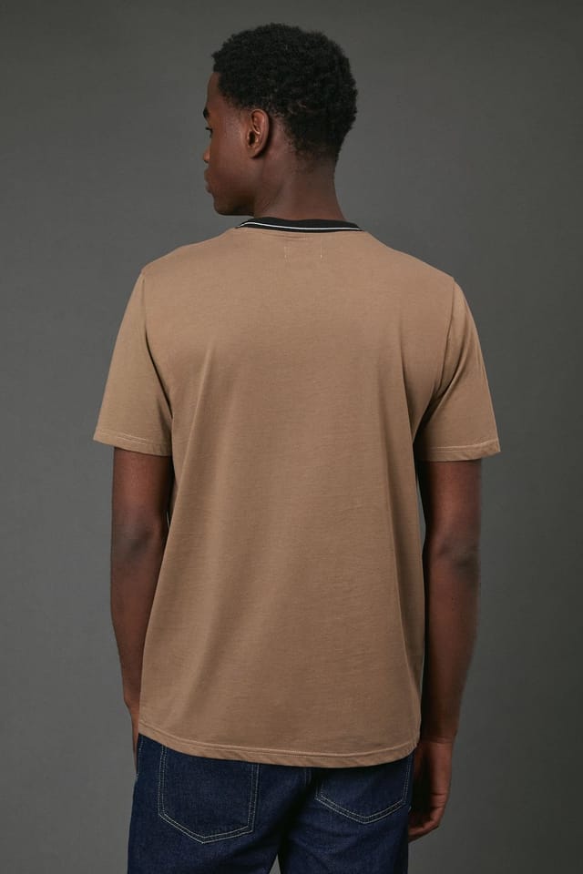 Burton Burton Men's Mocha Neck Trim T-Shirt - 3