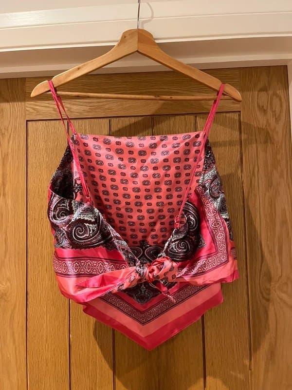 New Look Pink silk top