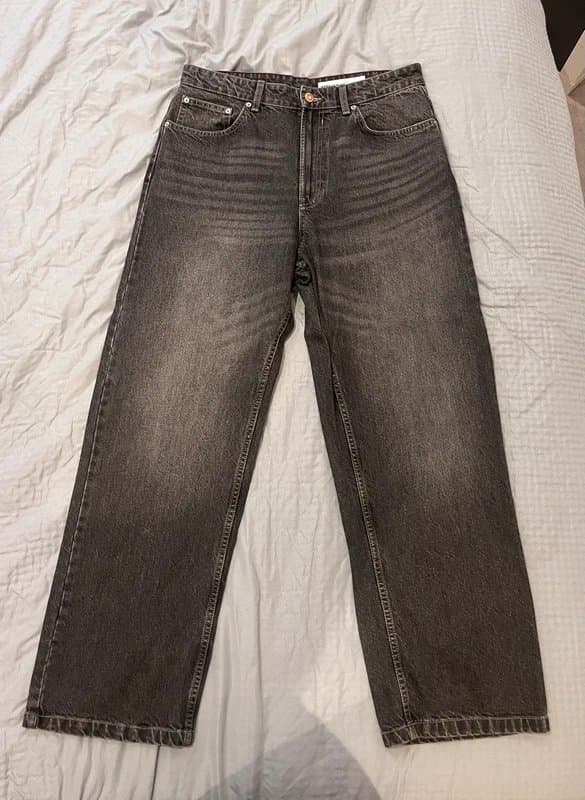Bershka Dark grey baggy style jeans