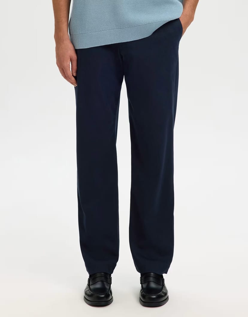 ASOS Selected Straight-leg trousers in sky captain - 1