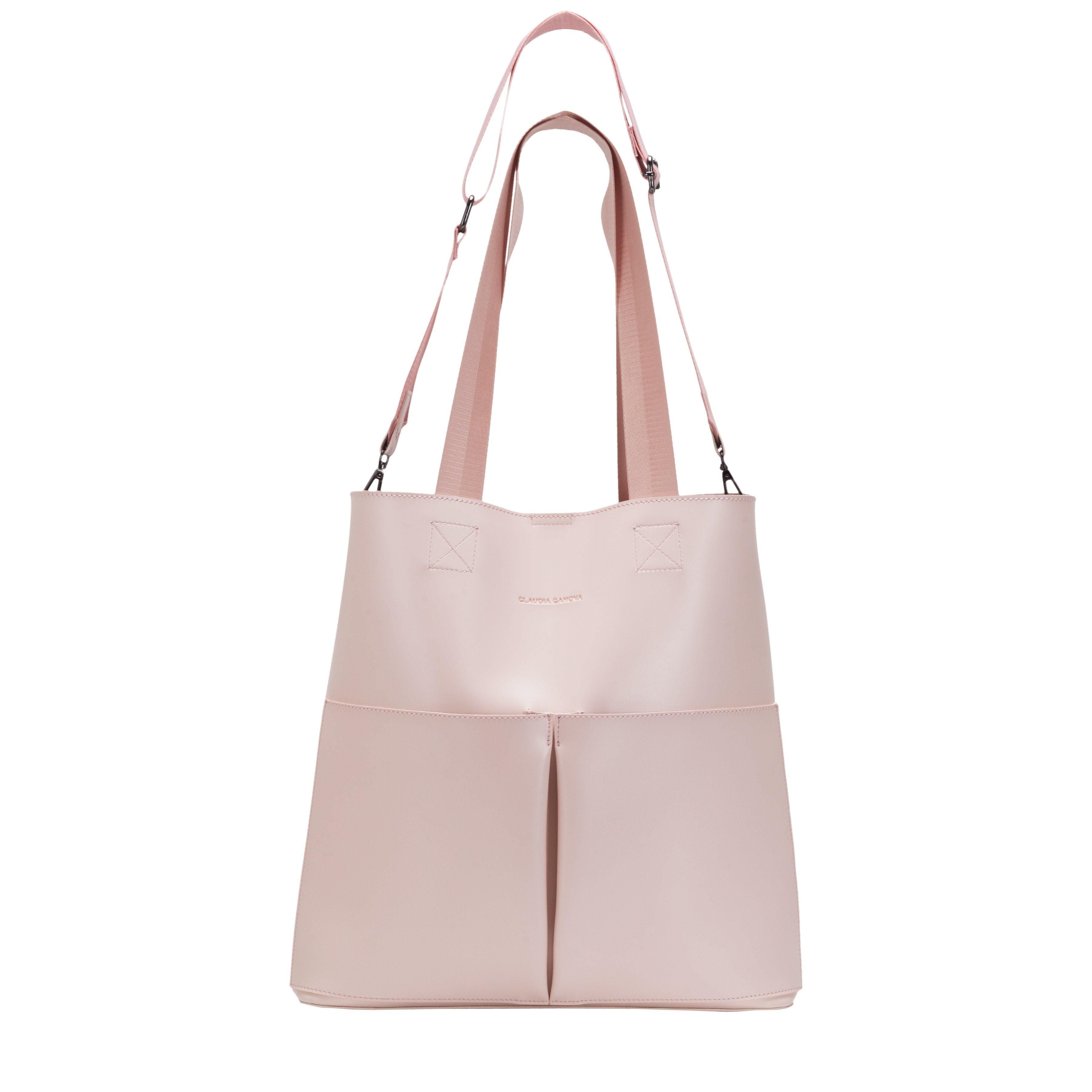 Claudia Canova Claudia Canova Women's Eugenia Twin Strap Twin Pocket Tote Bag in Pink - 4