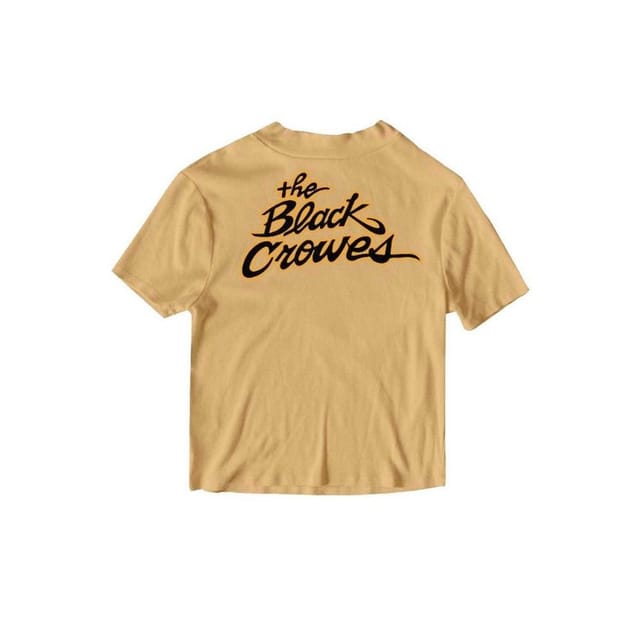 The Black Crowes The Black Crowes Men's Crowe Mafia Back Print T-Shirt in Light Sand - 2