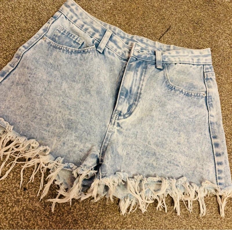 Shein Shein small 8-10 festival denim short party holiday same day post
