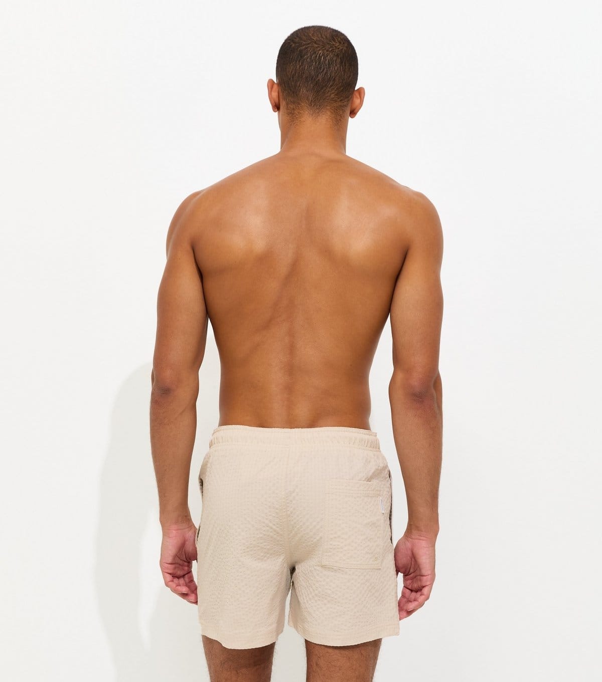jack & jones Men's Stone Seersucker Swim Shorts Jack & Jones New Look - 4
