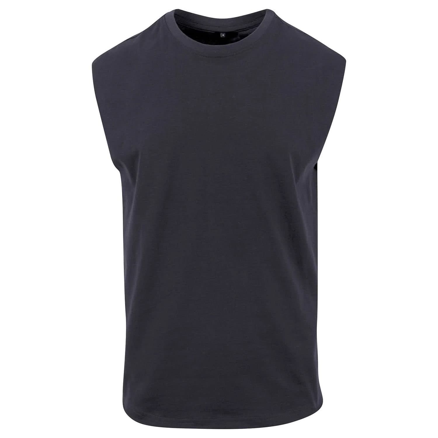 New Morning Studios New Morning Studios Men's Plain Sleeveless T-Shirt in Navy