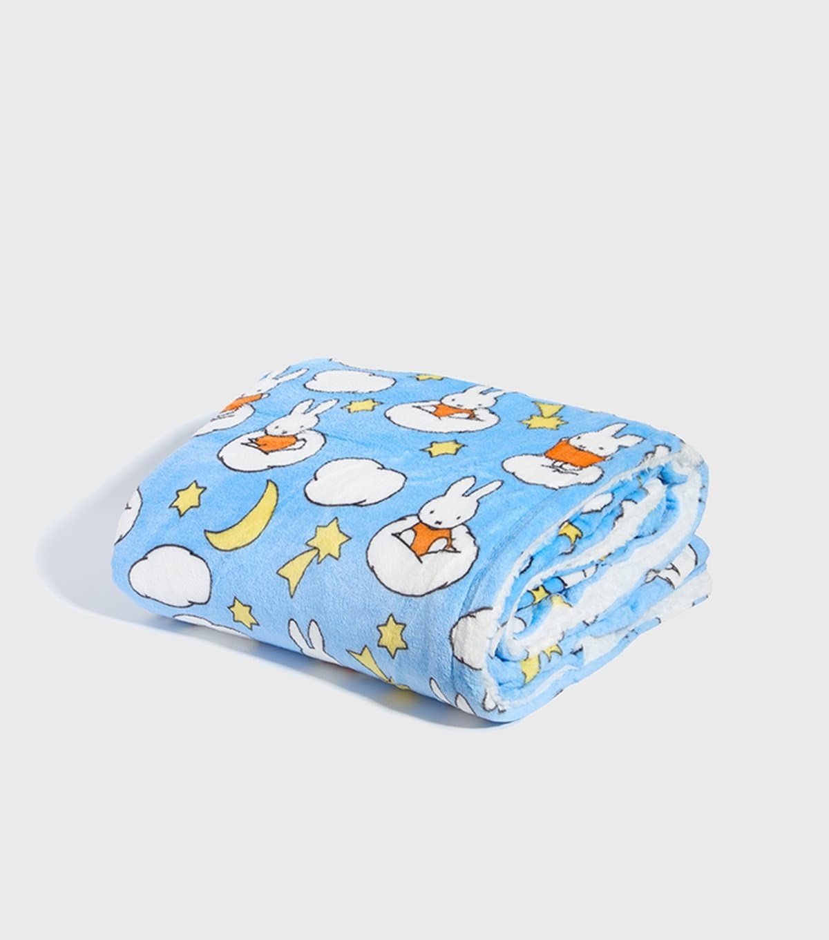 Skinnydip Women's Light Blue Miffy Cloud Print Fleece Blanket Skinnydip New Look