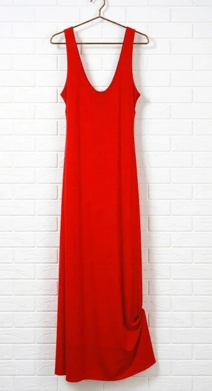 Never Fully Dressed Never Fully Dressed Elegant Red Maxi Dress - 1