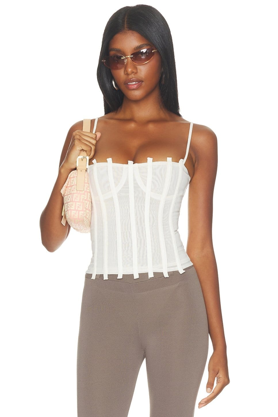 Revolve Vanilla Corset Top