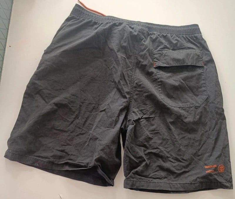 Timberland Timberland TBL73 Swim Shorts greyLogo Beach Shorts Size L - 1