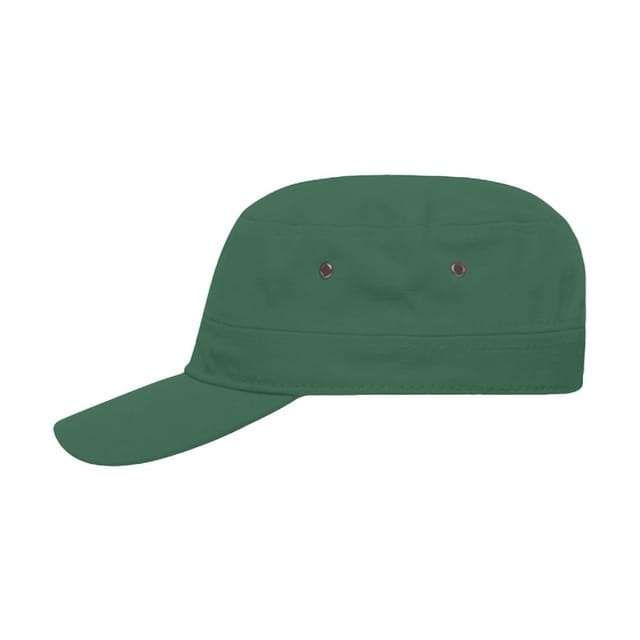 Myrtle Beach Myrtle Beach Men's Cotton Canvas Army Cap in Dark Green - 3