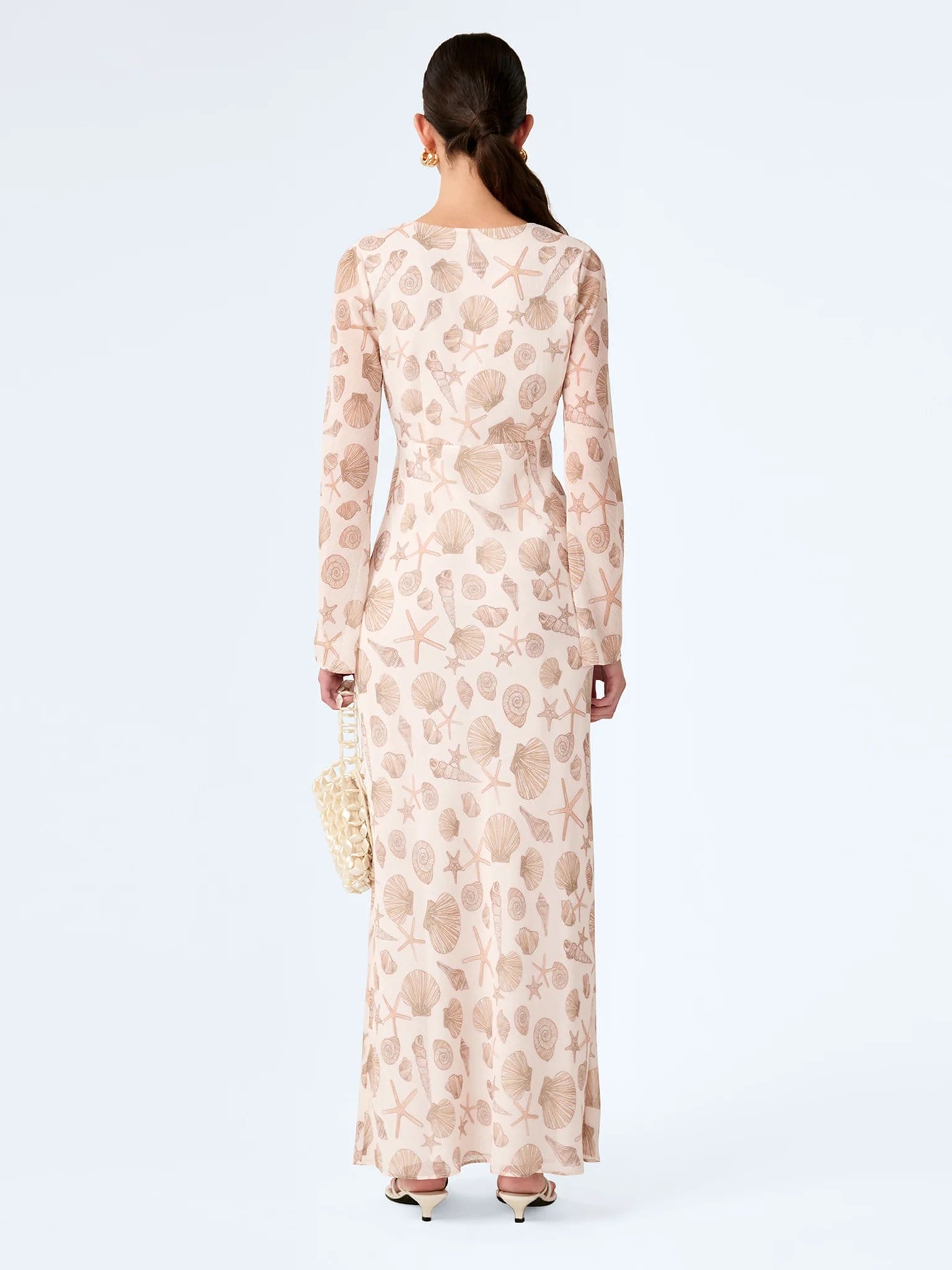 OMNES Marj Dress in Painterly Shell Print - 4