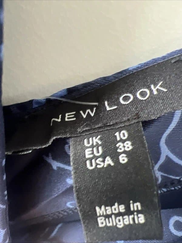 New Look New look - shell satin dress - size 10 - blue