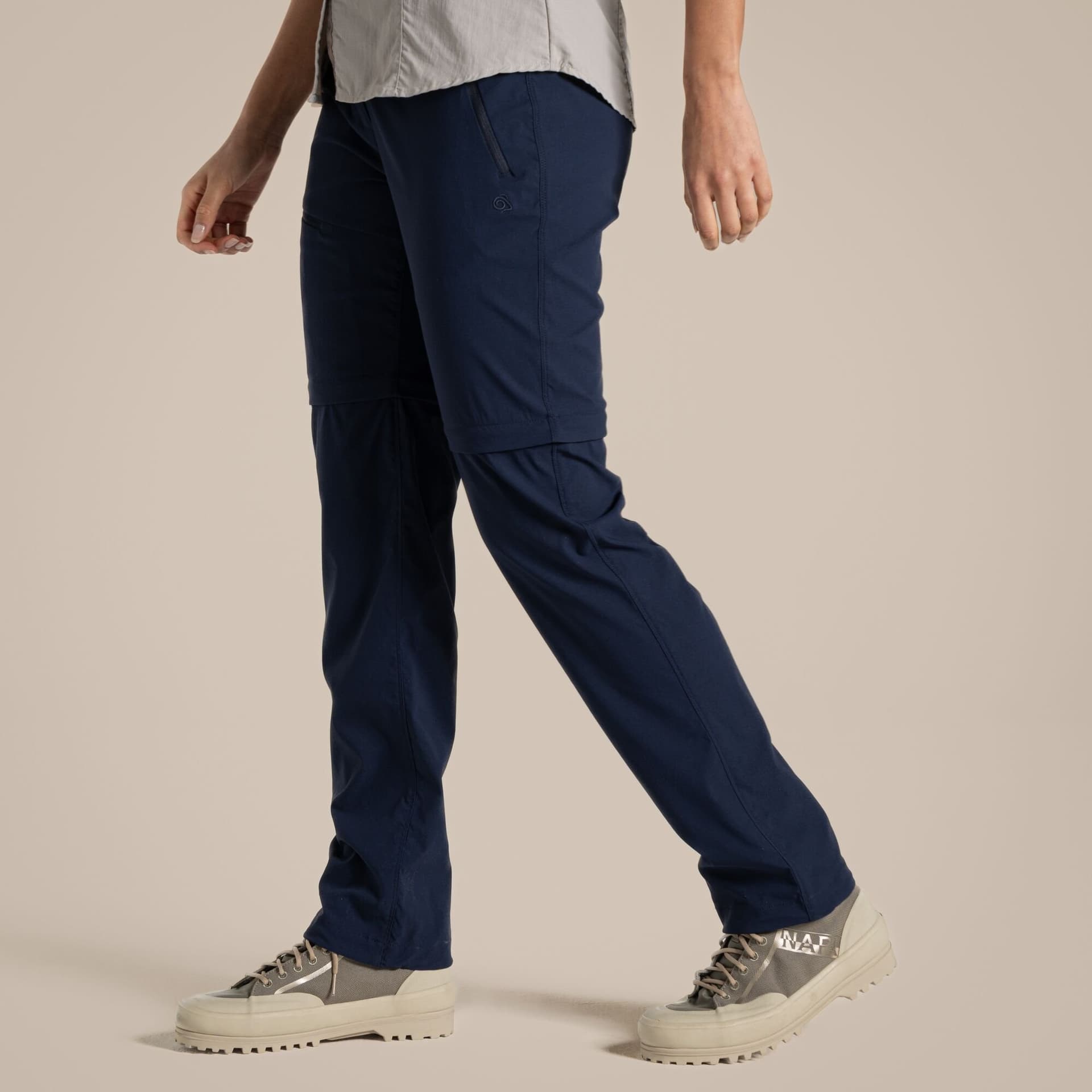 Craghoppers Craghoppers Women's 'Nosilife Pro' Zip-Off Ant Insect Walking Trousers in Navy