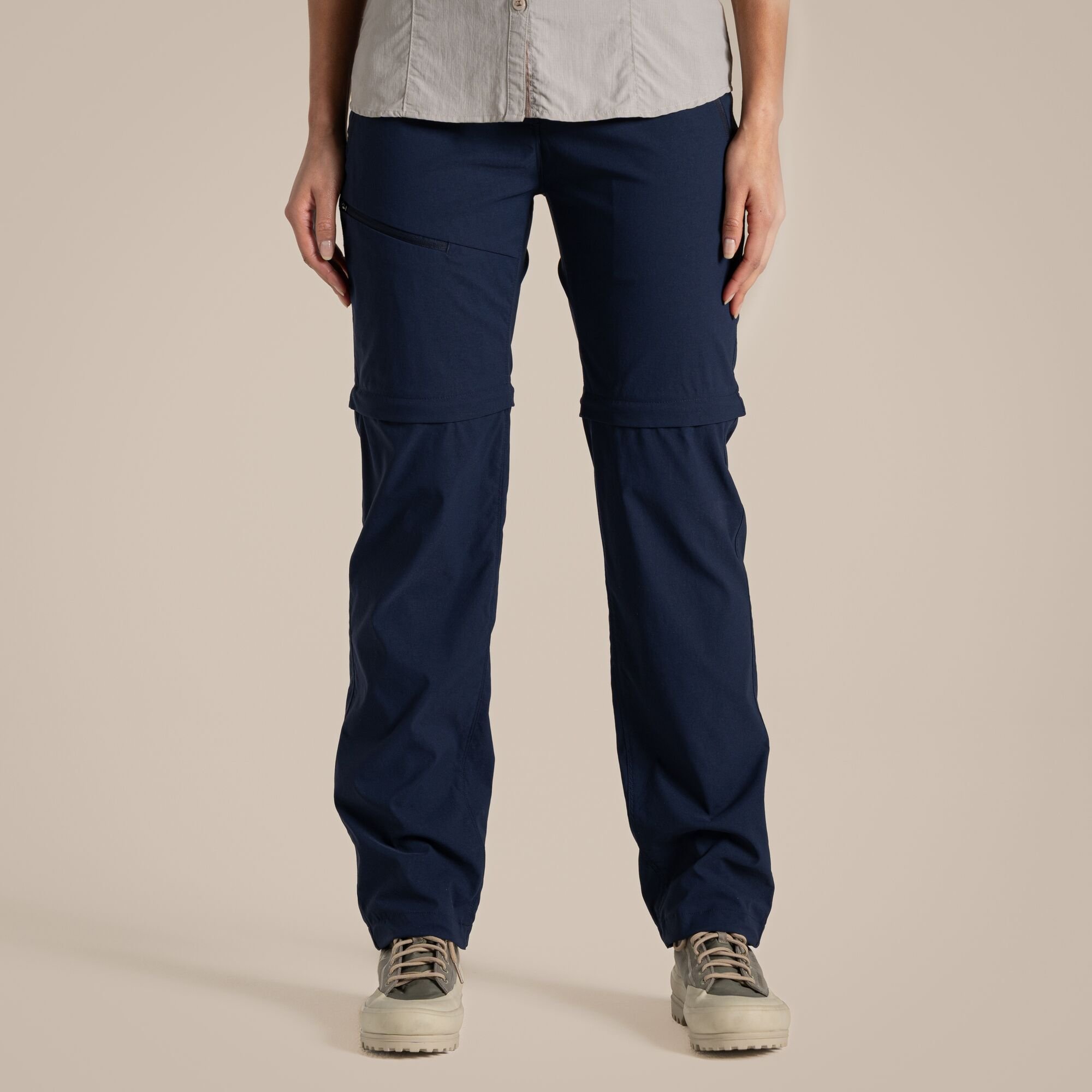 Craghoppers Craghoppers Women's 'Nosilife Pro' Zip-Off Ant Insect Walking Trousers in Navy - 3