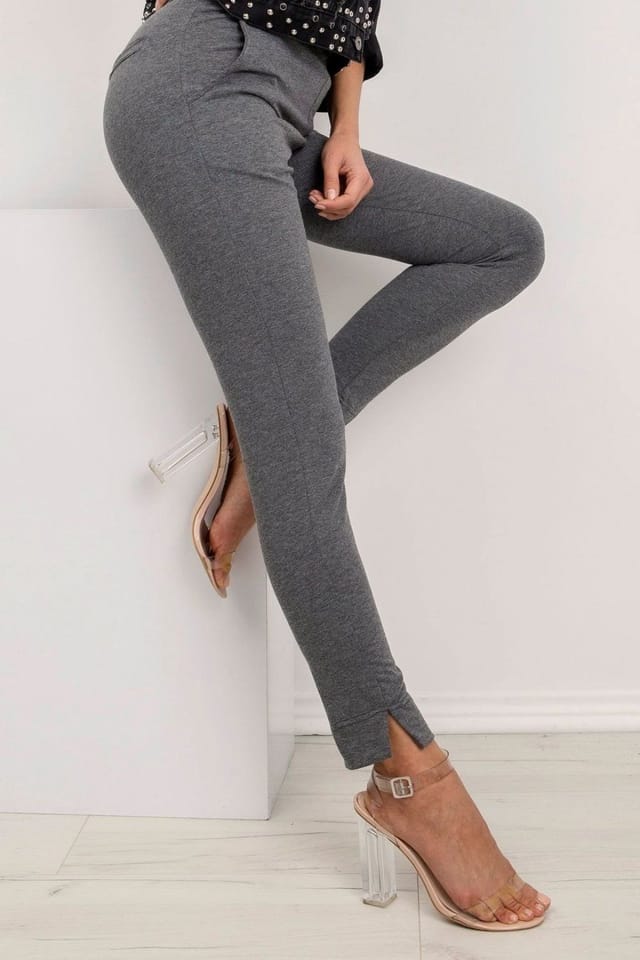 Love Lace Love Lace Women's Everyday Smooth Sweatpants Elastic Waist in Grey - 2