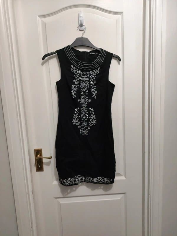 Primark Primark black white dress size 10 box 7