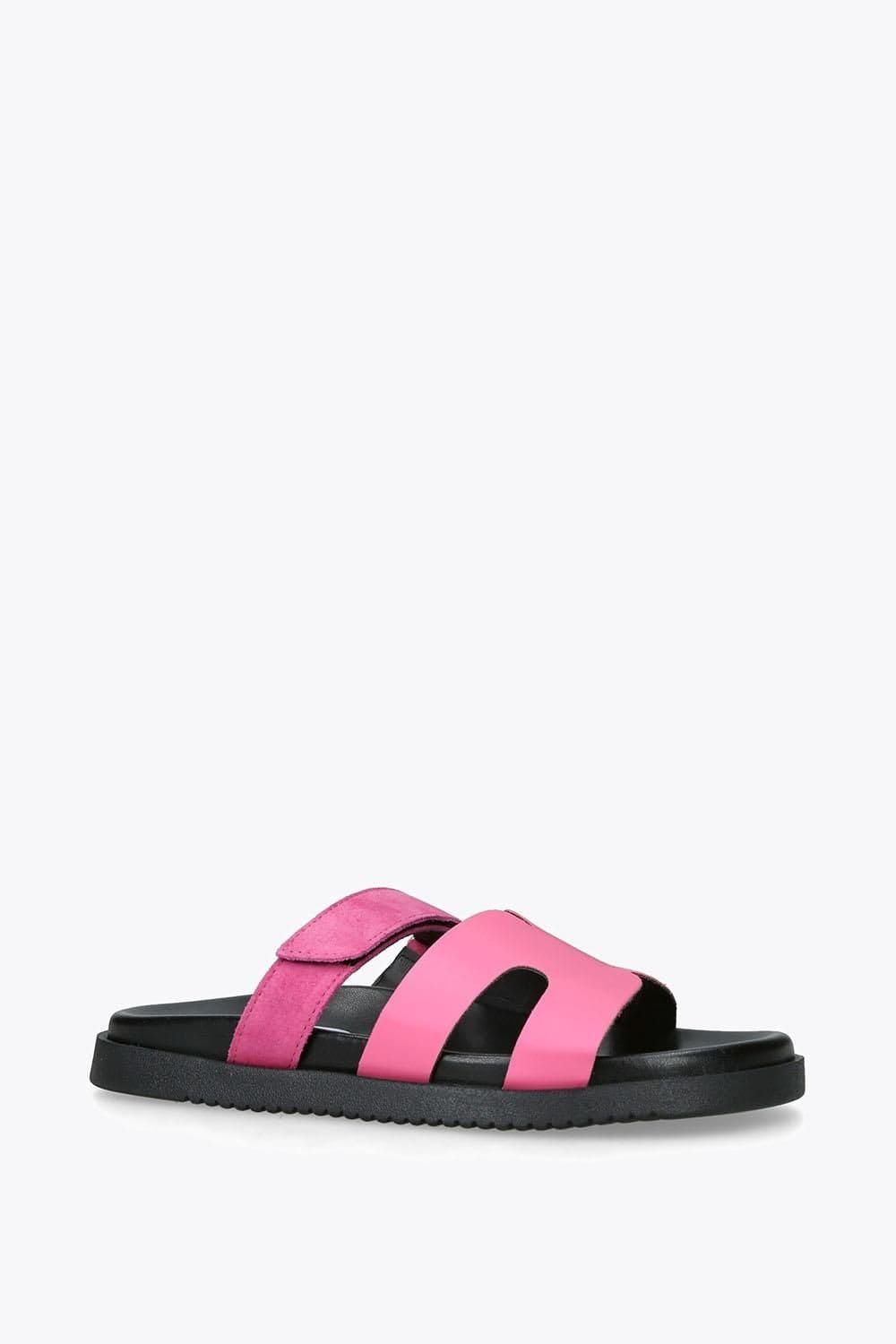 Steve Madden STEVE MADDEN Women's 'Missile Pink' Suede Leather Sandals in Pink - 4