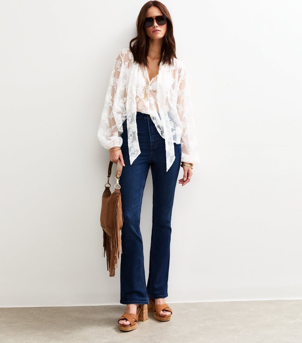 New Look Women's Blue Dee Bootcut Leg Jeans New Look